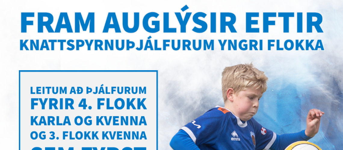 Auglýsing unglingaráð þjálfarar vefur