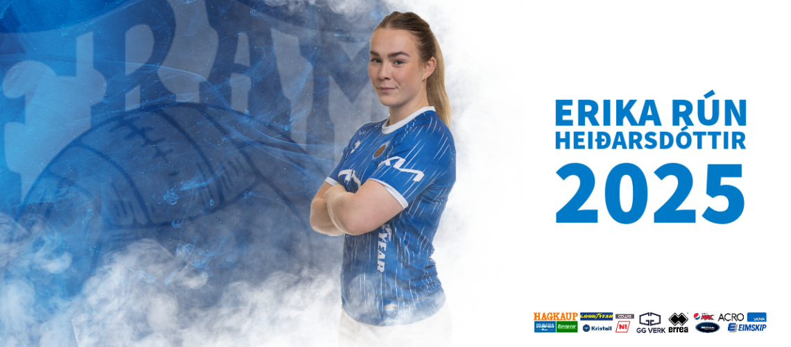 Erika framlengir-banner