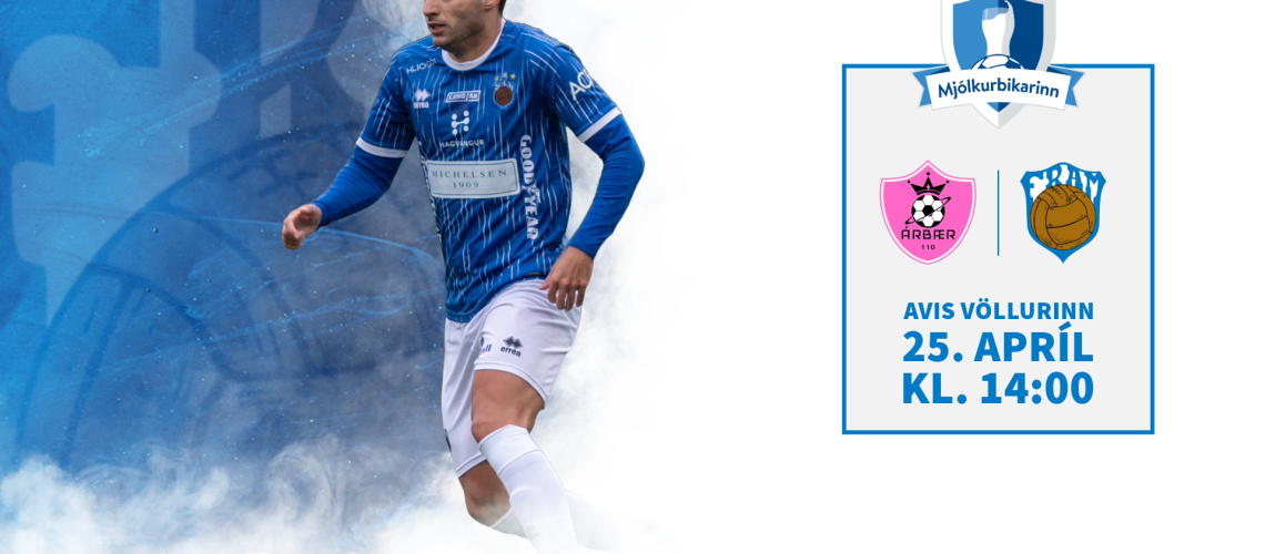 Mjólkurbikar karla Árbær Nýtt banner